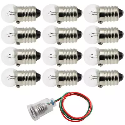 E10 2.5V 0.3A Mini Light Bulbs 12pcs Old Fashioned Christmas Lights Replaceme... • $14.84