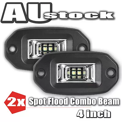 4 Inch Flush Mount LED Work Light Bar Flood 12V24V Backup Reverse Front Bumper • $39.99