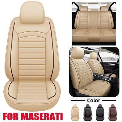 Full Car Seat Covers 2/5-Seat Luxury PU Leather For Maserati Ghibli Quattroporte • $146.02