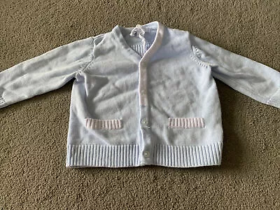 Zip Zap Baby Boy Spanish Style Cardigan Bear Face Back 6m • £2.50