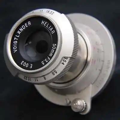 Voigtlander HELIAR 50mm F/3.5 Nickel L39 #348 • $726.21