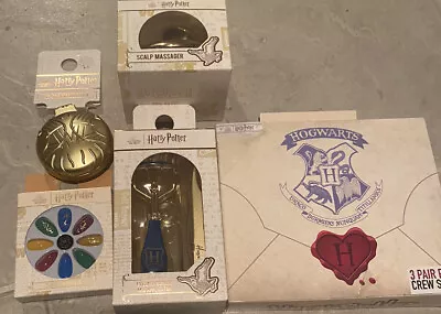 Harry Potter Lot - Socks Scalp Massager False Nails And More • $39.99