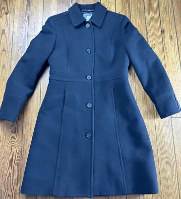 J.Crew Classic Lady Day Coat In Italian Double-cloth Wool With Thinsulat Size 4P • $145