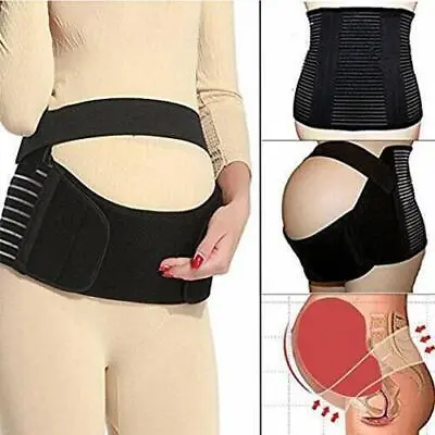 Pregnancy Maternity Support Belt Lumbar Back Waist Band Belly Bump Brace Strap • £6.99