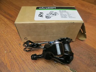 New Microshift R9 Medium Cage 9 / 10 Speed Rear Derailleur - Black • $49.99