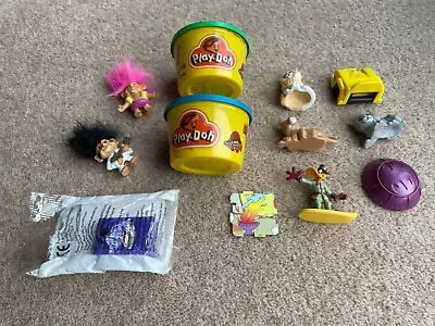 McDonalds Play Doh Daffy Duck Weetos Cereal Trolls And Other Toys • £1.50