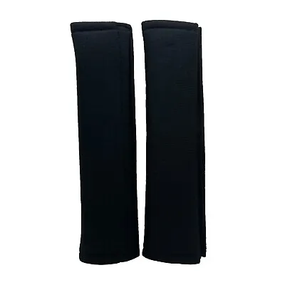 Simply Memory Foam Car Seat Belt Pads Shoulder Strap Cushion Cover 2 Pk - BLACK • £7.99