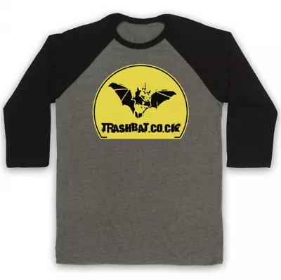 Nathan Barley Unofficial Trashbat.co.ck Comedy Website 3/4 Sleeve Baseball Tee • £23.99