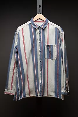 Zara Mens Cotton Shirt Size Large Relaxed Fit • £10