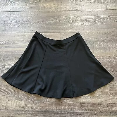 Huntingbird Night Out Circle Flare Mini Skirt Black Womens Size Medium • $13