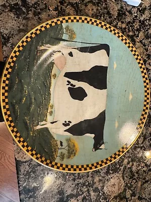LENOX WARREN KIMBLE Barnyard Animals Plate Cow Mint Condition • $12