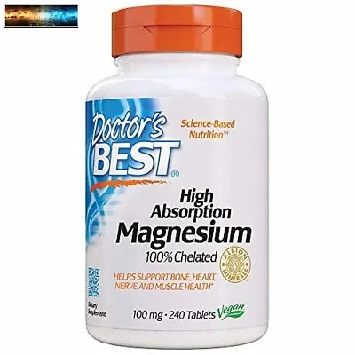 Doctor's Best High Absorption Magnesium Glycinate Lysinate 100% Chelated Non-G • £23