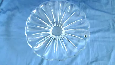 MILLER ROGASKA Equinox Centerpiece 14  Crystal Bowl.  Reed & Barton.  Sticker! • $46.99