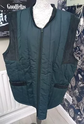 Country Wear XXL Green Padded 54  Chest Gillet Body Warmer. Made In England.VGC • £10