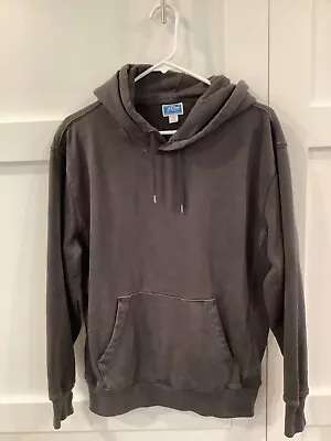 J Crew 23 Oz Heavyweight Pullover Hoodie Gray Size Small • $24.99