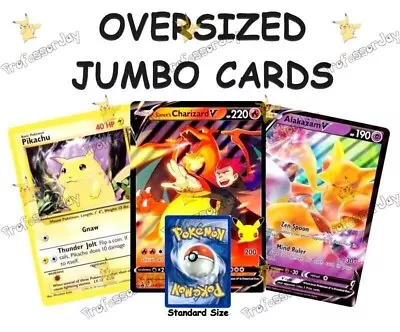 Pokémon Go 151 SWSH JUMBO | OVERSIZED | HUGE V STAR MAX EX HOLO RARE PROMO TCG • $9.79
