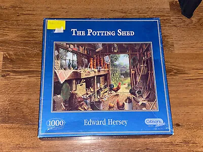 GIBSONS - 1000 Piece JIGSAW PUZZLE - THE POTTING SHED By Edward Hersey. • £6.99