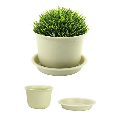 Plastic Plant Pots Set Of 10 Medium Indoor & Outdoor Flower Pots | Pukkr • £6.99