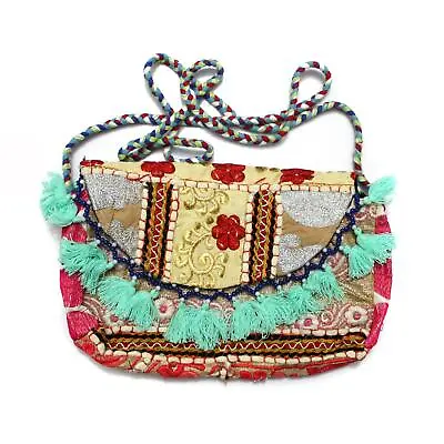Vintage Tribal Banjara Indian Handmade Ethnic Women Purse Stylish Clutch Bag T • $17.99