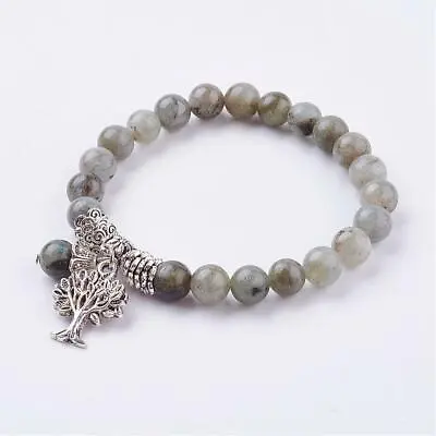 £5.89 • Buy Crystal Gemstone Bracelet Bead 7 Chakra Natural Stone Stretch Jewellery Anxiety