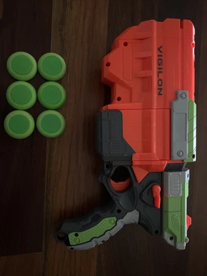 $10 • Buy Nerf Vortex Vigilon Disc Blaster + 6 Disks