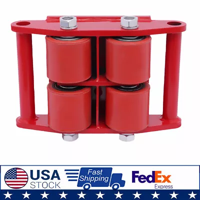 4x6 Ton Machinery Mover Set Machine Dolly Skate 4 Rollers With 360 Rotate Cap • $36.10