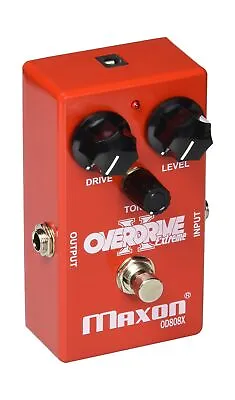 Maxon Compact Series OD808X Overdrive Extreme Bass Distortion Effects Pedal Red • $141.69