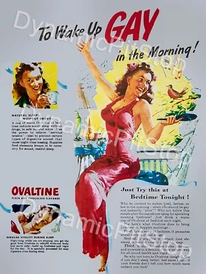 Ovaltine Drink Tin Sign Vintage Retro Australian Made • $39.95