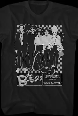 The B-52's Black And White Rock Lobster B-52's T-Shirt Size S-4XL GO295 • $20.99