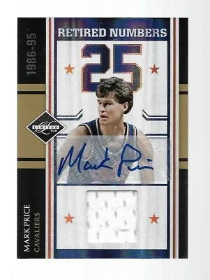 2010-11 Panini Limited Retired Numbers Mark Price Jersey  Auto #32/49 • $21.99