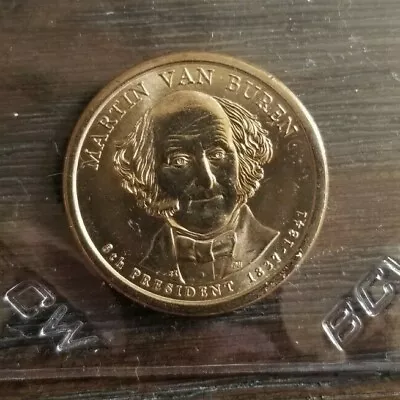 Uncirculated Martin Van Buren $1 Presidential Dollar Coin • $2.49