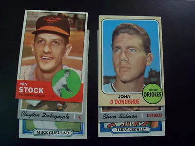 Lot Of 6 Different Vintage Baltimore Orioles Topps Baseball Cards Ex • $1.75