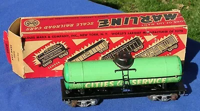 Marx 3553 Semi-Scale Cities Service Tank Car EX With Box • $15