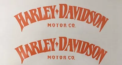Harley Davidson Stickers Decals Tank Stickers (Gloss Orange) • $25