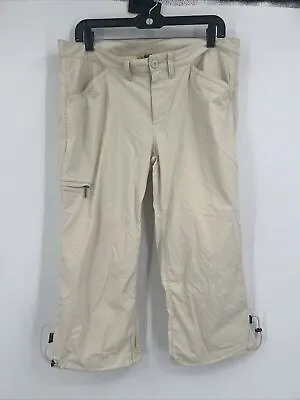 Eddie Bauer Cream Cropped Hiking Pants Women’s Size 12 • $13