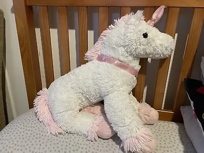 Asda Pink & White Large Unicorn Cuddly Toy  • £15
