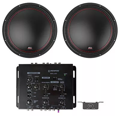 (2) MTX 5512-44 12  400 Watt RMS DVC 4-ohm Car Audio Subwoofers Subs+Crossover • $319.90