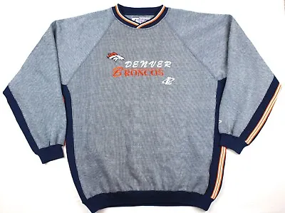 Denver Broncos Vintage 90's Logo Athletic Pro Line Crewneck Sweatshirt Size XLT • $24.99