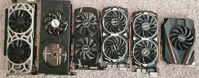 $304.99 • Buy Graphics Card Lot Of 6 - Spares Or Repairs - GTX 1080Ti, RX 570 8GB