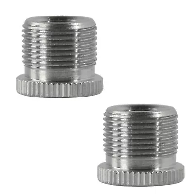 2x Metal Adapter 5/8'' Male To 3/8'' Female Mic Screw For Mic Microphone Stand • $7.19