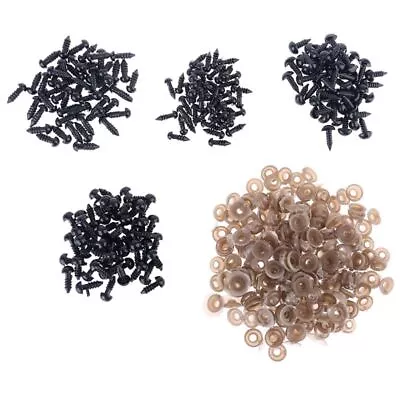 150pcs Safety Black Eyes For W/ Washers For Women Girl’s Crafts Toy Materi • $17.09