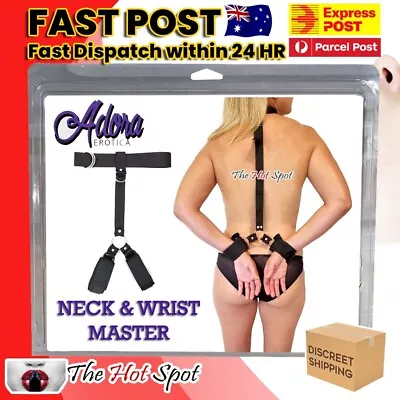 NECK MASTER Hand Cuffs And Collar Couples Restraint Bondage Sex Toy Games BDSM • $19.99