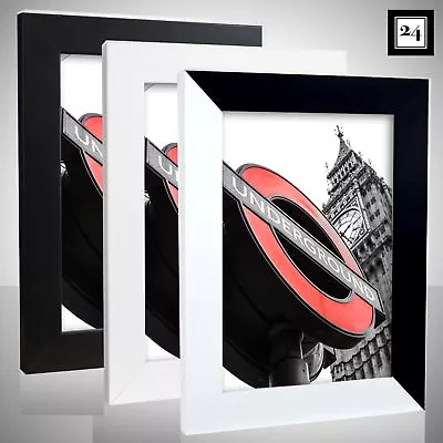 Picture Frame London Wood MDF Photo Poster Frame Black White 60 Sizes Cheap • $14.95