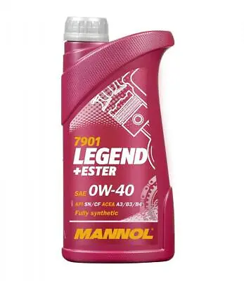 £11.47 • Buy 1L MANNOL 0W-40 Fully Synthetic Engine Oil A3/B4, RENAULT RN17, WSS-M2C937-A
