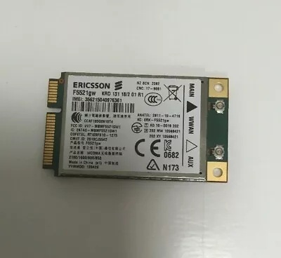  F5521gw Ericsson 3g Gps Hsdpa+ 21mbps Wwan Mini Pci-e Wireless Card Module • $15