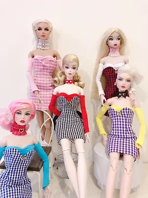 Top+Gingham Dress Ensemble Barbie/Silkstone/Fashion Royalty/FR/FR2/Misaki Doll • $87.96