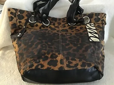 Animal Print Tote/Bag 14inTx12inW At Bottom 4inD (Faux Leather/NEW With Tags) • $16.99
