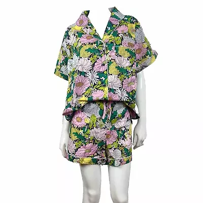 Vera Bradley Women 2XL Pajama PJ Set Top Short Sleeve Shorts Colorful Floral  • $30