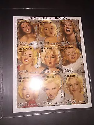 Marilyn Monroe Montserrat Stamps • $5