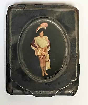 Early Saloon Brothel Victorian Match Book Safe With Victorian Lady Image • $85
